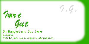 imre gut business card